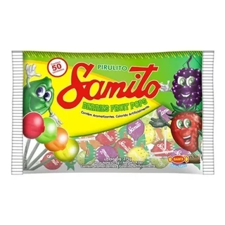 Pirulito Frutas Sortidas Samito c/50un - Sams