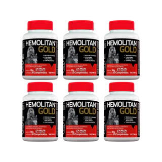 Hemolitan Gold 30 Comprimidos - Vetnil - 6 Unidades