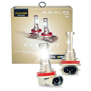 Lampada Ultra Led Nano Code 6000k 12v 6000k H8 H9 H11 H16 Super Foco Potente