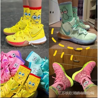 100% original stocknike Kyrie 5 Bob Esponja breathingzapiraciOrnamepatosfashion personagem balão casual TennisCj69 50-700-600-300 lb999999999999999999999999999999999999