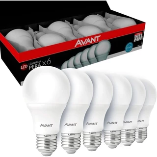 Kit 6 Lampada led A60 9w Biv Branco Frio 6500k Avant Pack