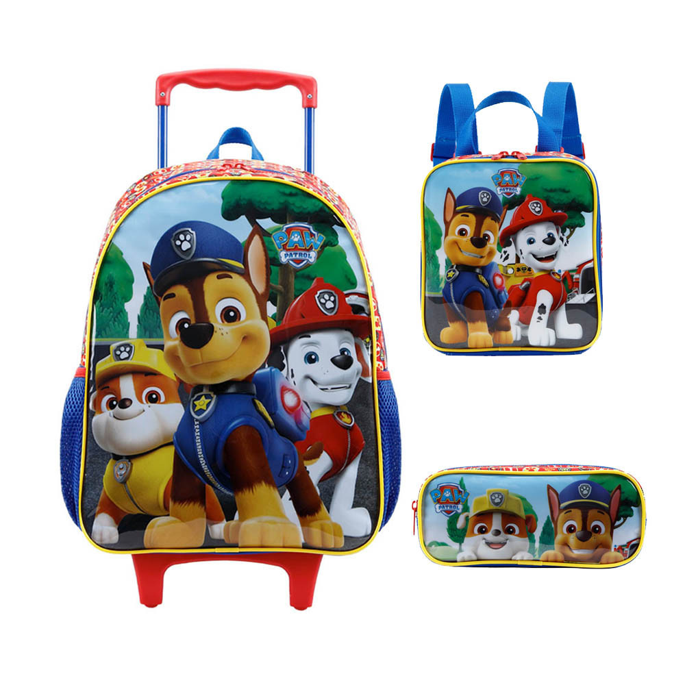 Kit Mochila Roda Patrulha Canina Original Xeryus | Shopee Brasil