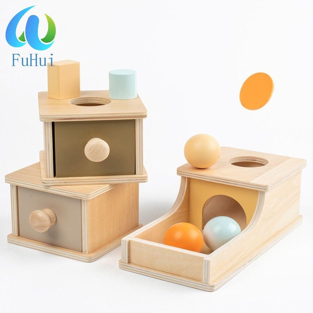 FUHUI 1 Set Montessori Caixa De Permanência De Objetos ...