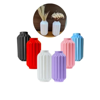 Vaso Elegance Decorativo 18cm ( Plástico ) Modelo Novo Luxo Festa Varias Cores