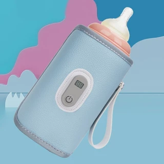 Algum Display Digital Aquecedor De Garrafa De Leite Portátil Caso De Isolamento Alimentação De Bebê