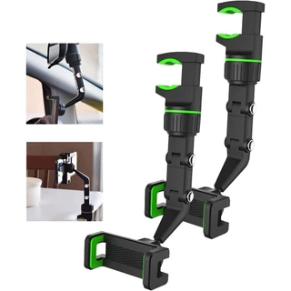 Novo suporte de telefone para espelho retrovisor de 360° para montagem multifuncional no carro e suporte para GPS Suporte giratório universal para telefone no carro, suportes para celular para automóveis