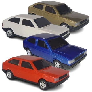 KIT 4 MINIATURA GOL QUADRADO DIVERPLAS BRINQUEDO CARRINHO 70 PRESENTE MENINO
