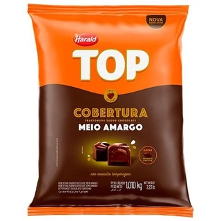 Chocolate Top Harald Gotas Meio Amargo Cobertura Frac 1,01kg