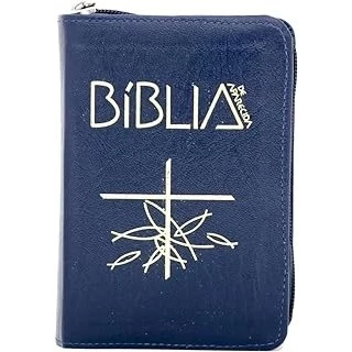 BIBLIA DE APARECIDA - BOLSO ZIPER AZUL - SANTUARIO autor Editora Santuário