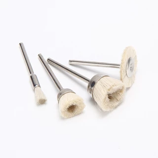 10pcs Escovas De Polimento De Detalhes Escova Abrasiva De 3mm Shank Acessórios Para Ferramentas Rotativas