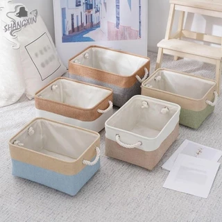 Cesta De Armazenamento De Brinquedos SHANGXIN , Cesto De Roupa Suja De Linho Com Design De Alça , Classificação De Artig