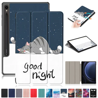 Capa Para Coque Samsung Tab S9 Fe 10.9 Polegadas SM-X510 X516 Tinta Fofa Inteligente Funda Galaxy Infantil