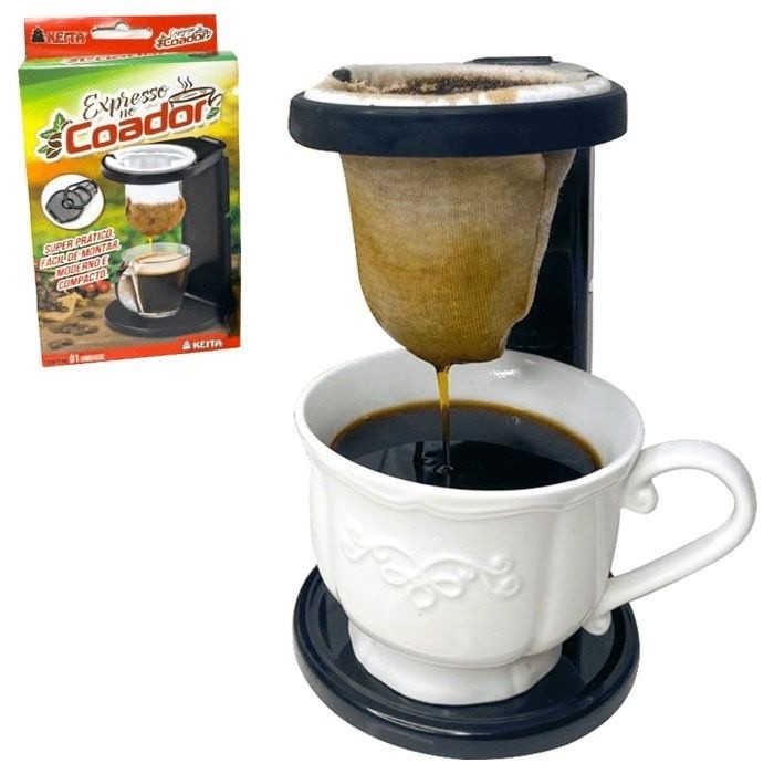 expresso no mini coador de café dobrável com suporte Keita