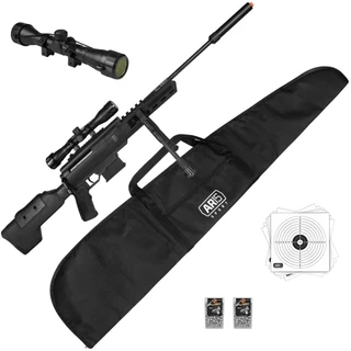 Carabina Pressao 5.5 BlackOps Sniper Luneta+Capa Acolchoada