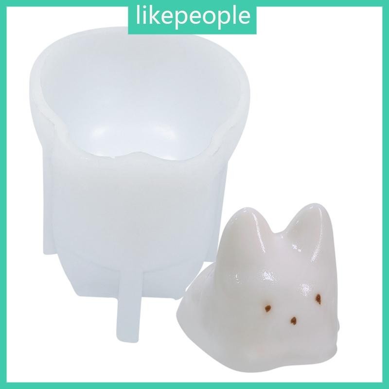 LIKE Desenho Animado Bonito Para Bolo De Silicone Forma De Gato Molde De Chocolate Sabonete De T