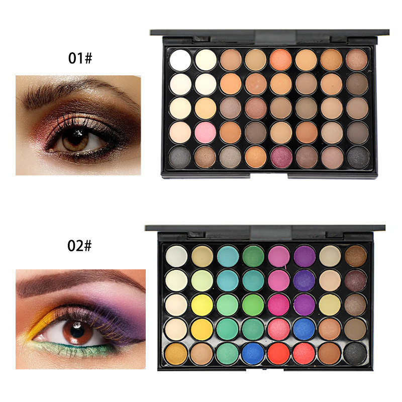 40 Paleta De Sombra Colorida Terrosa Mate | Shopee Brasil