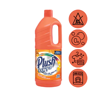 Alvejante Sem Cloro, Tradicional, oXy2, Plush, 2 litros, Laranja