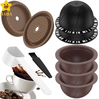5Pcs Conjunto De Cápsulas De Café Reutilizáveis Compatíveis Com As Recarregáveis Da Máquina Vertuo SHOPSBC5454