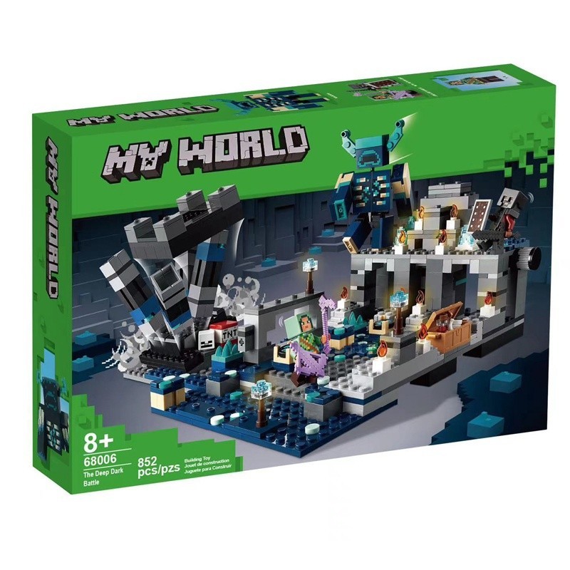 A Batalha Escura Profunda 21246 Construindo Blocos Minecraft Bricks My World Toys