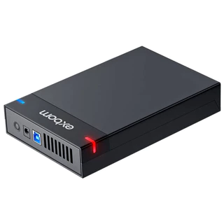Case USB 3.0 para HD / SSD 3.5 e 2.5 polegadas SATA III até 10TB Fonte Externa Exbom CGHD-G35