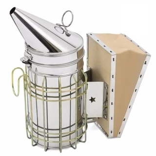 Fumigador compacto em inox para apicultura de abelhas