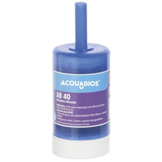 Refil filtrante para purificador de água AB40 com rosca longa - Acquabios