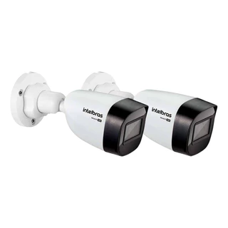 Kit 2 Câmeras Intelbras VHD 1130 B HD 720p Bullet com Lente 2.8mm Visão Noturna 30m Resistente à Chuva IP67