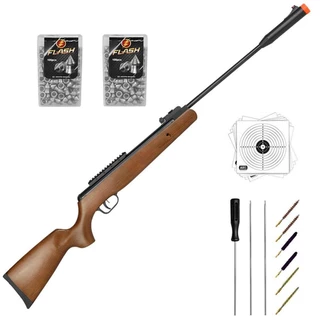 Carabina Presão Black Hawk GásRam 70k Fixxar 5.5+Kit Limpeza