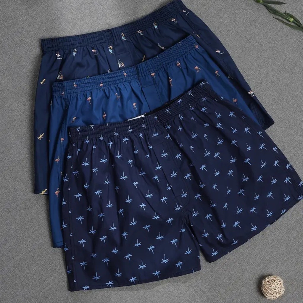 Kit com 3 Cuecas Samba Canção de Liganete - Cores e estampas Variadas