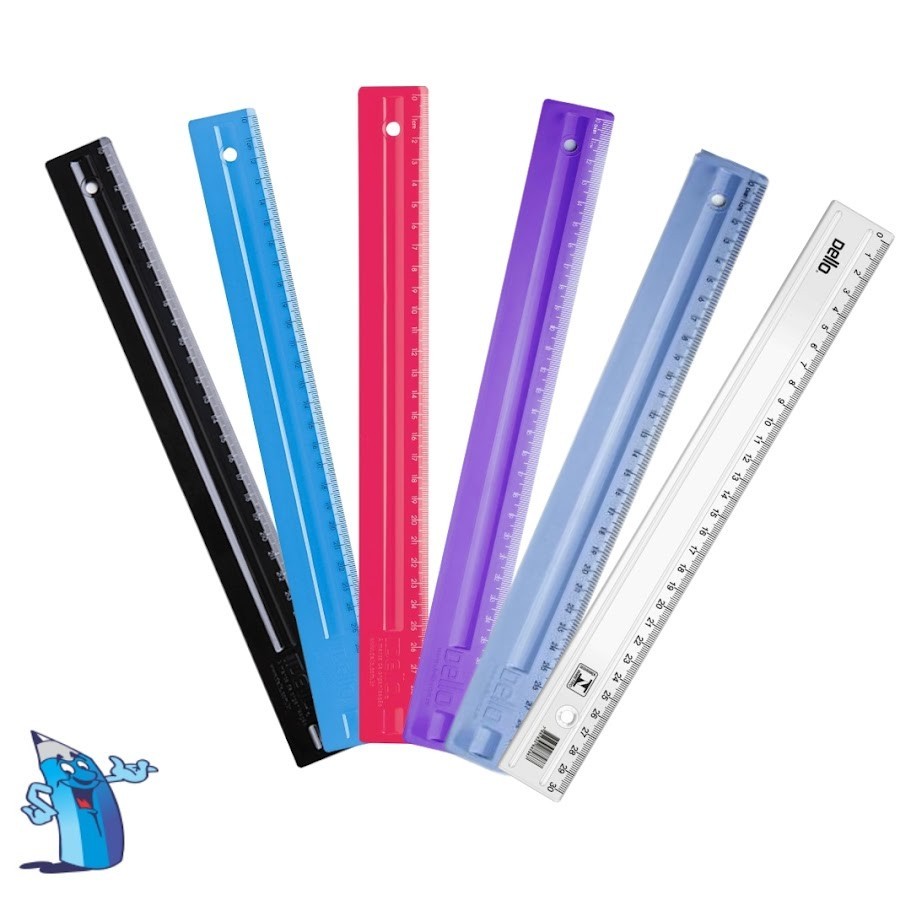REGUA 30CM POP CORES DELLO COLOR