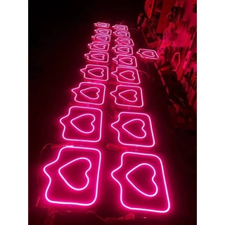 Letreiro Neon Led Coração Like Instagram 25cm 35cm ou 50 cm Neon Bivolt