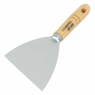 Espátula em aço temperado com cabo de madeira nº 10 - Compel em Oferta na Shopee