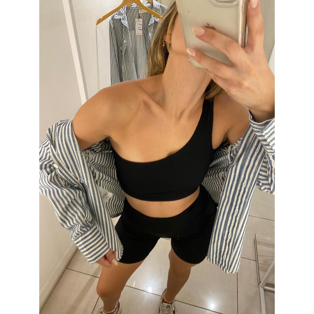 Conjunto Academia e Corrida Sustentação Fitness Feminino com Bolsos Laterais Porta Celular
