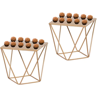 Kit De 2 Bandeja Festa Diamante Grande 20cm Decoração Luxo 2un