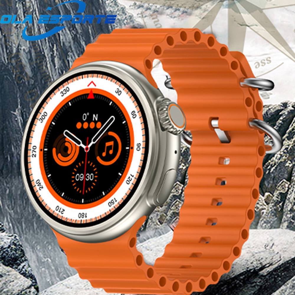 Relógio SmartWatch Redondo Ultra 9 Bluetooth Chamada Telefônica Sem Fio Tela Infinita Esporte Smart Bracelet PK Z78ultra Kd56