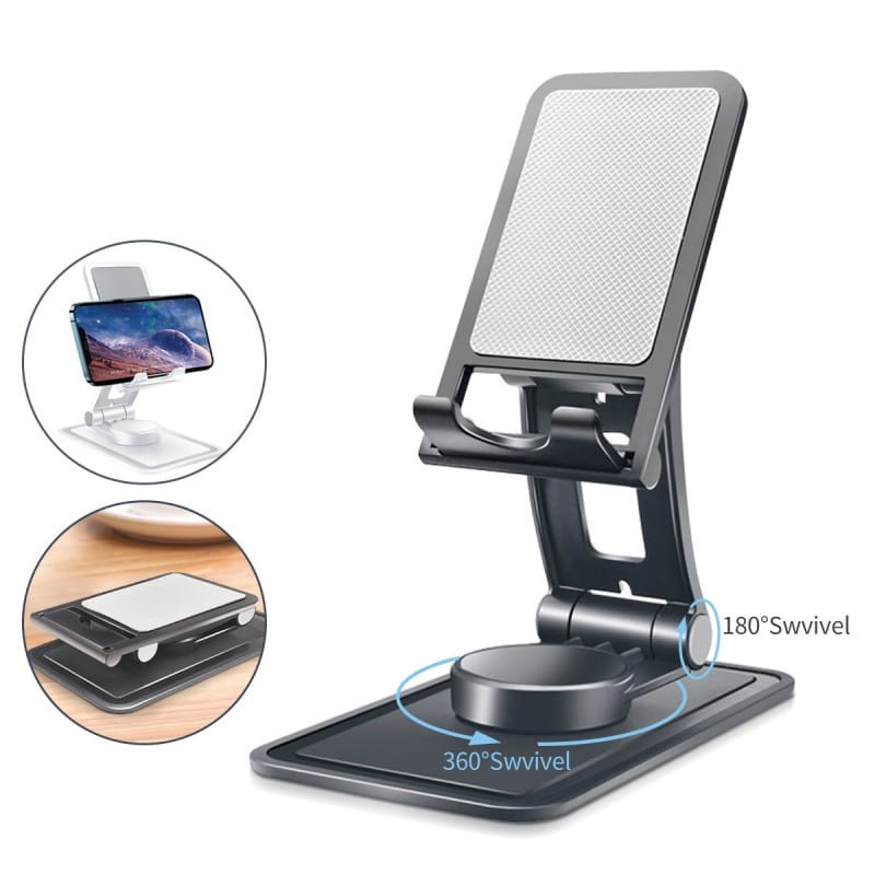Suporte Celular De Mesa Giratório 360o Dobrável Universa TX