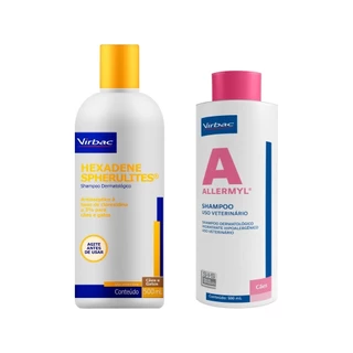 Shampoo Hexadene + Shampoo Allermyl Glyco 500ml - Virbac