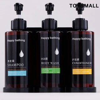 Frascos dispensadores de shampoo, condicionador, lavagem corporal, para parede do chuveiro, frascos vazios de shampoo com bombas, frascos de chuveiro sem perfuração-toysmall