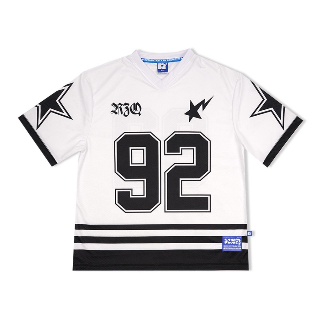 Rzq/92/Série Número/Jersey/Streetwear/Tamanho Grande/Música/Boxy Fit ...