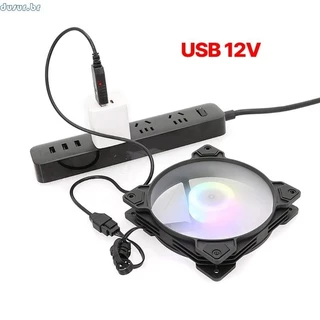 dusur9 Usb Para 12V Chassi 4 Pinos Fonte Alimentação Do Dissipador Calor PC Adaptador Ventilador Resfriamento