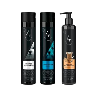 Shampoo Branqueador 250ml + Cond. 250ml + Másc Multiproteínas 230g - Ibasa