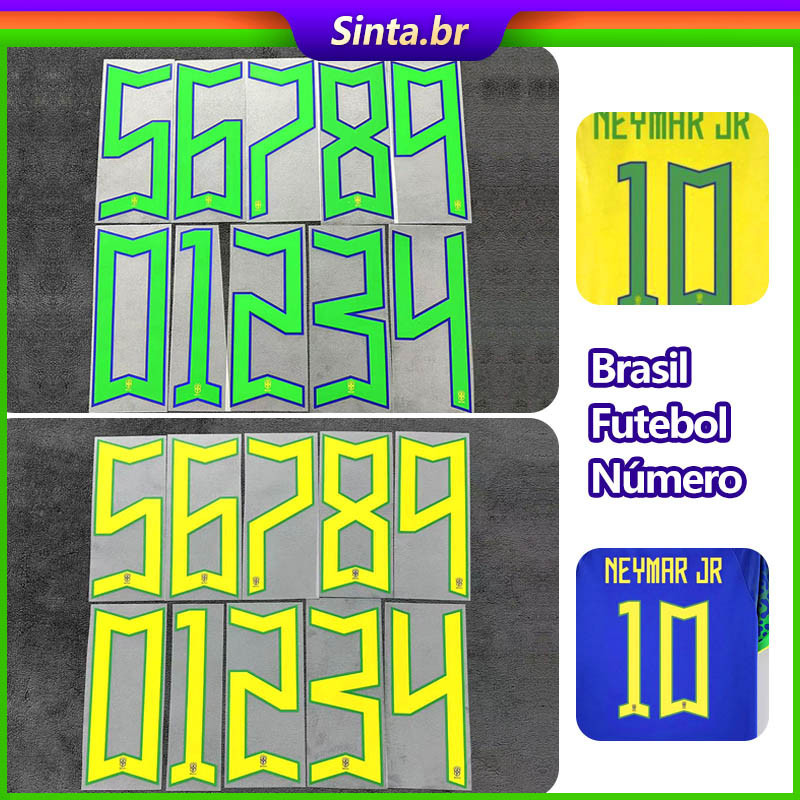 Brasil 2022 [Número] Número da camisa personalizado / Nome único /Neymar JR