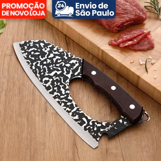Cutelo lnox Profissional Cabo King ArtesanalChurrasco Cozinha