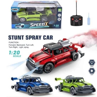 Carro Controle Remoto Solta Fumaça Spray Car Racing Veloz