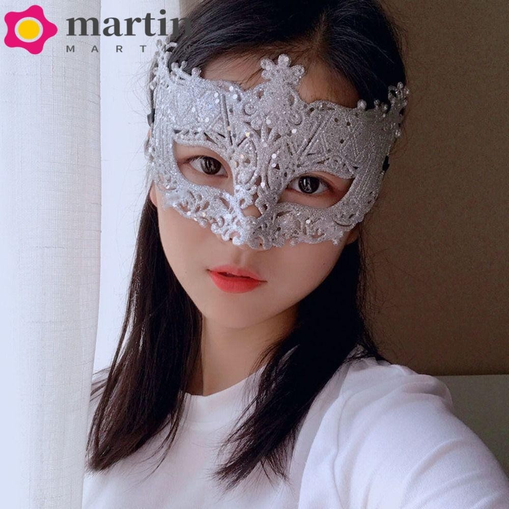 Máscara De Dança MARTIN Máscaras Princesa Meia Cara Rainha Carnaval Festa