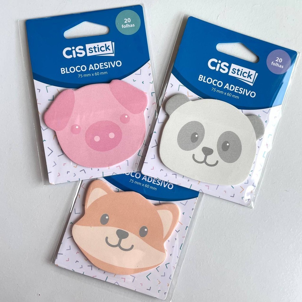 Kit com 3 Blocos Adesivos Fun CiS Stick | Shopee Brasil
