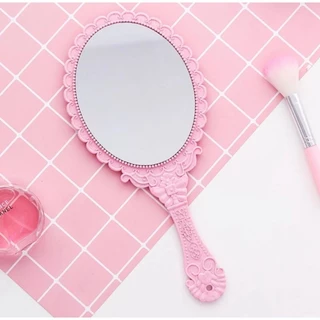 Espelho De Mão Princesas Vintage Para Maquiagem Retro