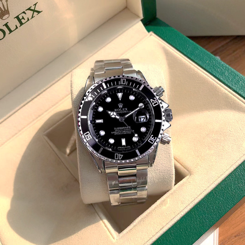 ROLEX Relógio De Pulso Masculino Calendário Clássico De Quartzo Correia De Aço ROL