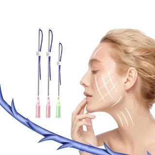 Fio de PDO Minerva Força de Puxar Forte PCL Rosca Coreana de Levantamento Facial 18g100mm Cog/Fishbone/Cones Moldagem Para Lifting 20pcs