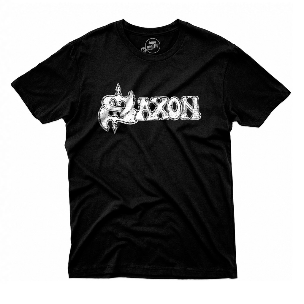Camiseta Masculina Banda Saxon Rock Heavy Metal Shopee Brasil